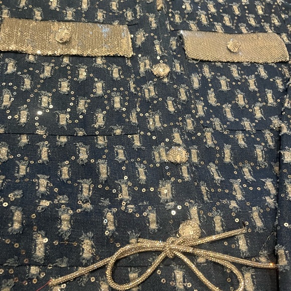 NWT Queen of Sparkles denim romper - Picture 3 of 4